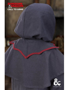 Gugel Warlock Dungeons and Dragons, grigio-rosso 2