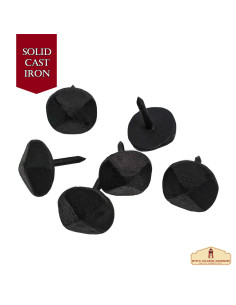 Set di 6 chiodi in ferro battuto finitura annerita (2,5 cm.) 2