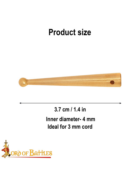 Set di 10 puntali medievali in ottone...