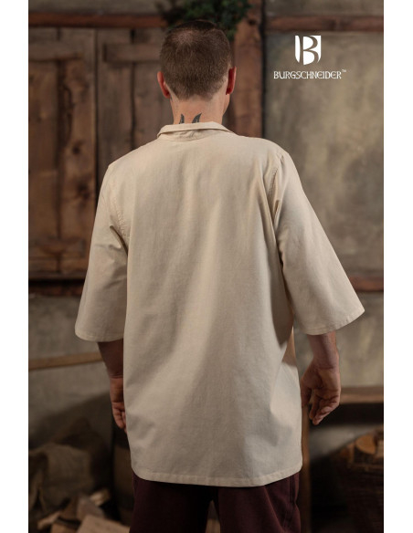 Camicia medievale estiva Aton, bianco...