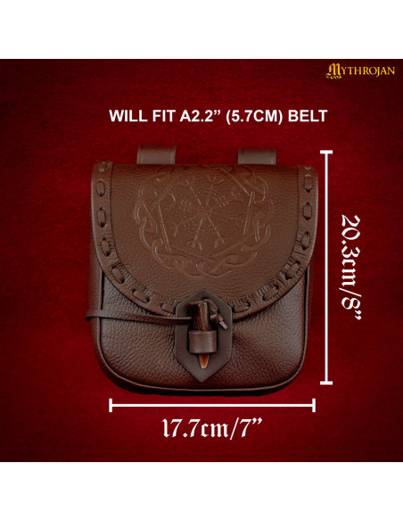 Borsa nordica in pelle goffrata...