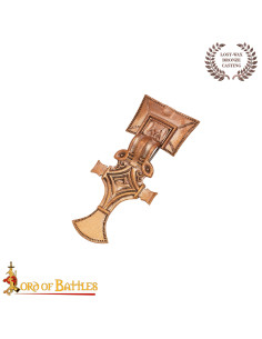 Fibula romana medievale in bronzo fuso (7,7 cm.)