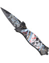 Coltello Stiletto Nightmare III con punta rompivetro (9 cm.)