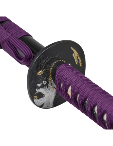 Modello viola Katana Samurai Damasco,...