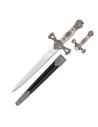 Pugnale decorativo medievale con fodero (35 cm.)