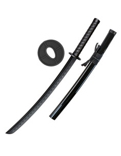 Katana in fibra da allenamento, colore nero (33,85 cm.)