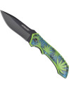 Coltello da campo design marijuana (9,5 cm.)
