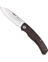 Coltello tascabile EDC con manico in legno (8,5 cm.)