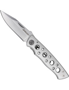 Coltello tascabile in argento con manico traforato (7,5 cm.)