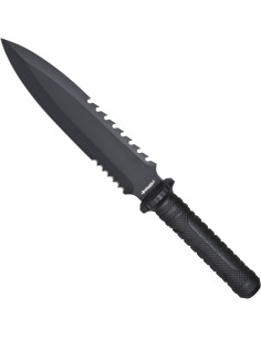 Coltello tattico Outdoor nero con fodero (38 cm.)