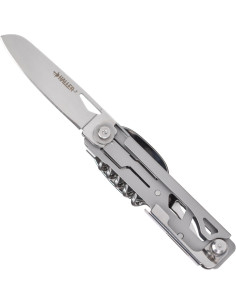 Coltello multiuso in acciaio inox con fodero (11 cm.)