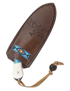 Coltello per scuoiatore Micarta Blue River 2