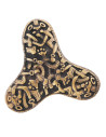 Spilla vichinga con fibula a trifoglio in ottone