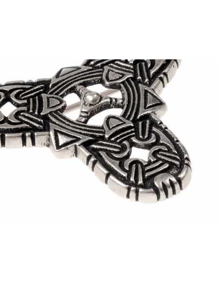 Spilla vichinga con trifoglio in...