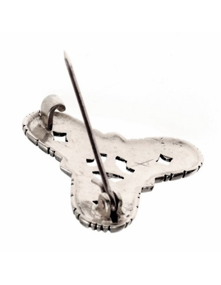 Spilla vichinga con trifoglio in...