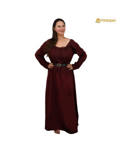 Abito lungo medievale modello Maiden, marrone