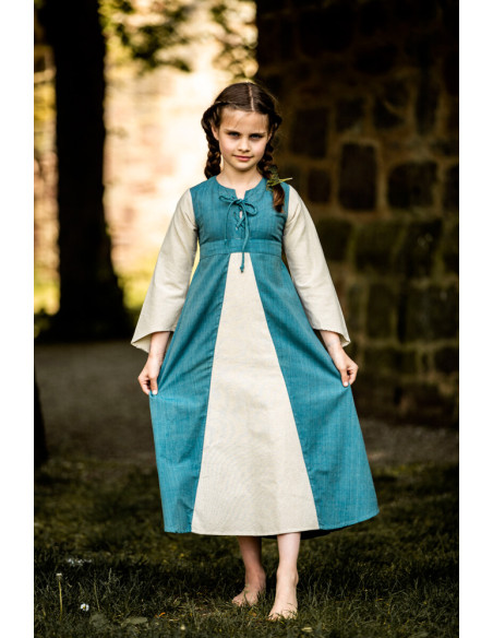 Vestito medieval bambina Elsa in...