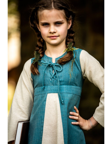 Vestito medieval bambina Elsa in...