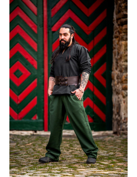 Pantaloni medievali Dirk, colore verde