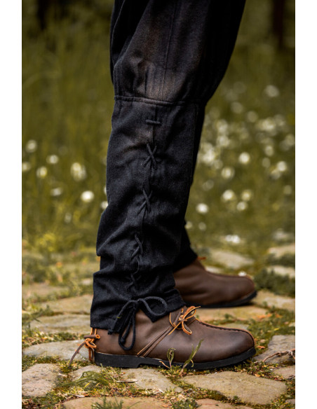 Pantaloni Viking Jorgen in lana nera