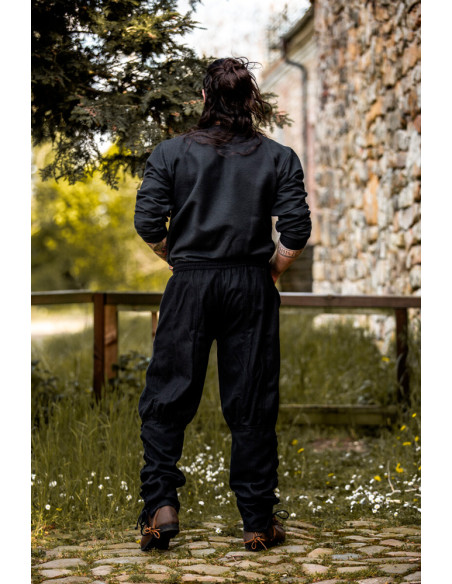Pantaloni Viking Jorgen in lana nera
