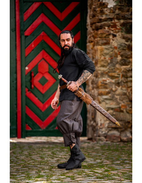 Pantaloni al ginocchio marroni vichinghi