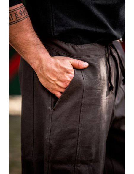 Pantaloni al ginocchio marroni vichinghi