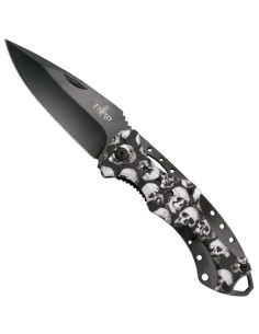 Terzo coltello da campo con manico a teschio (21,2 cm.)