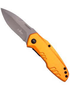 Terzo coltello tattico manico arancione (15,4 cm.)