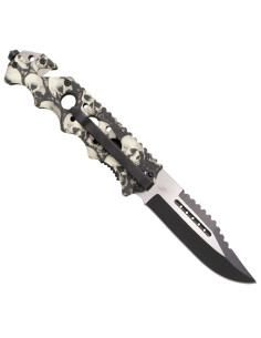 Terzo coltello tattico disegno teschio (21,2 cm.) 2