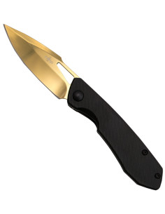 Terzo coltello da campo in foglia oro (17 cm.)