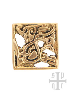 Accessorio per cintura medievale in ottone da decorare