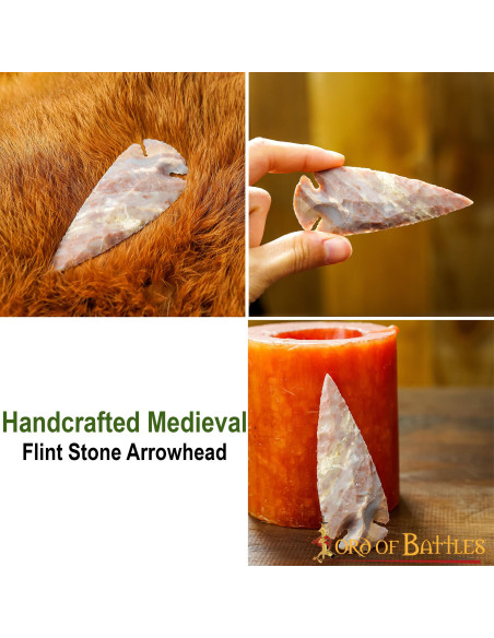 Punta di freccia in pietra selce...