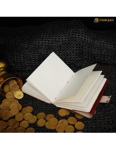 Diario medievale in pelle fatto a mano modello Dea 2