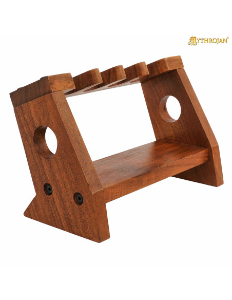 Supporto per pistola medievale in legno