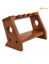 Supporto per pistola medievale in legno