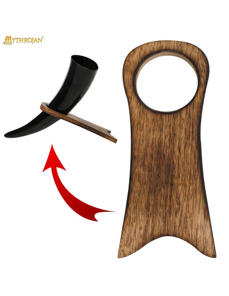 Supporto per corno in legno (17,7 cm)