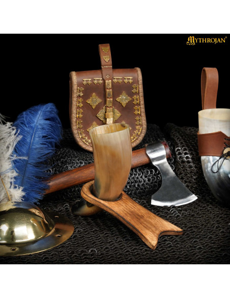 Supporto per corno in legno (17,7 cm)