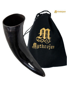 Corno potabile vichingo con borsa (400 ml.)