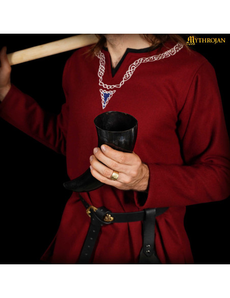 Corno potabile vichingo con borsa...