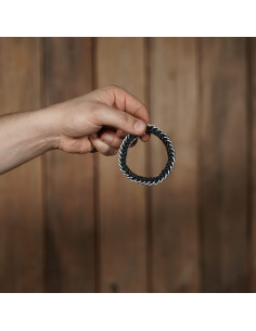 Bracciale elastico in cotta di maglia medievale (10 mm.) 2