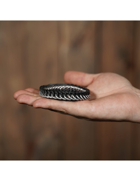 Bracciale elastico in cotta di maglia...