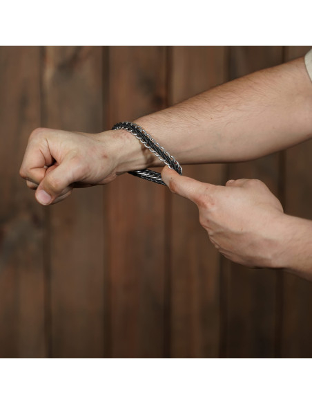 Bracciale elastico in cotta di maglia...