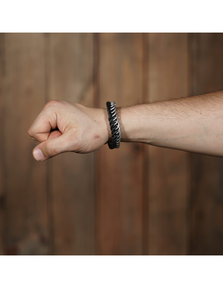 Bracciale elastico in cotta di maglia...