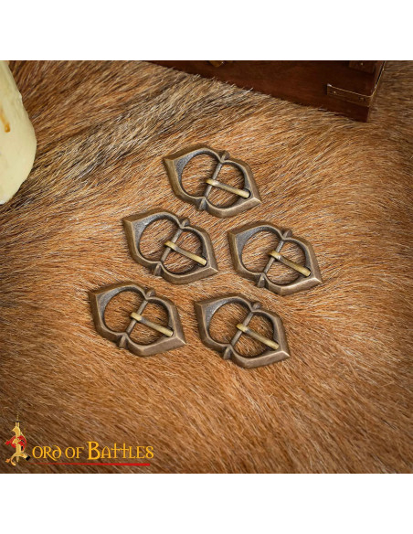 Set di 5 fibbie invecchiate per...