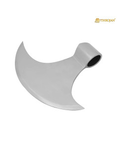 Testa d'ascia vichingo-medievale in acciaio (17,5 cm.)