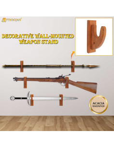 Supporto da parete in legno per appendere pistole o fucili 2
