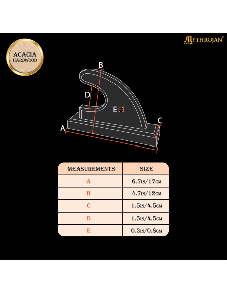 Supporto da parete in legno per...