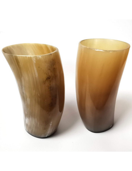 Set di 2 bicchieri vichinghi in corno...