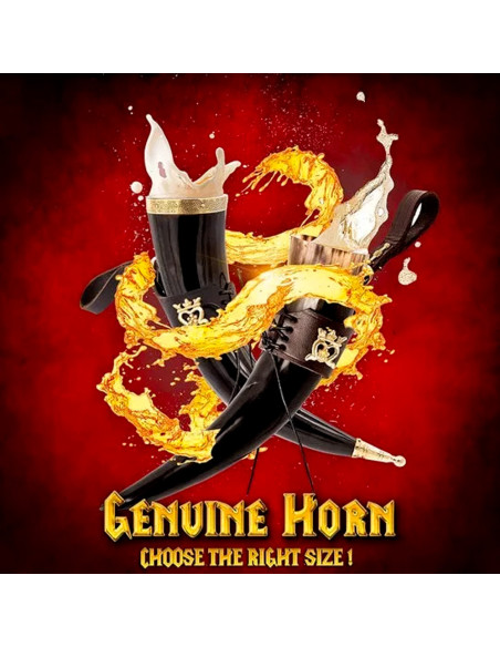 Corno potabile vichingo modello Dama...